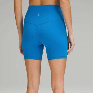 lululemon Align High-Rise Short Size 6 in Beaming Blue 6" Inseam